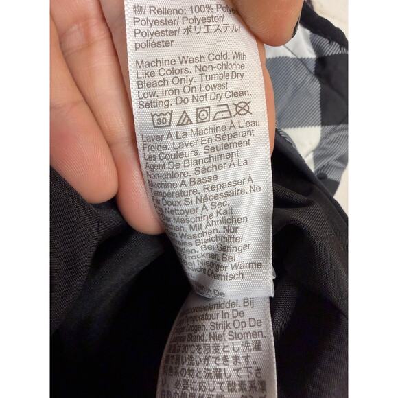 J. Crew White Black Checked Vest Sz S Holiday Festive Winter Vibes Classic - Picture 3 of 6